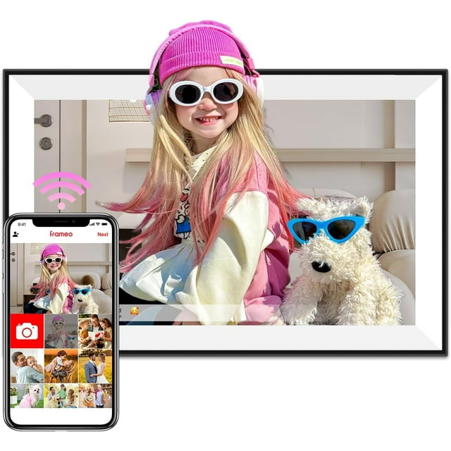 EKASN 16" WiFi Digital Picture Frame,32GB Touch Screen Electronic Photo Frame